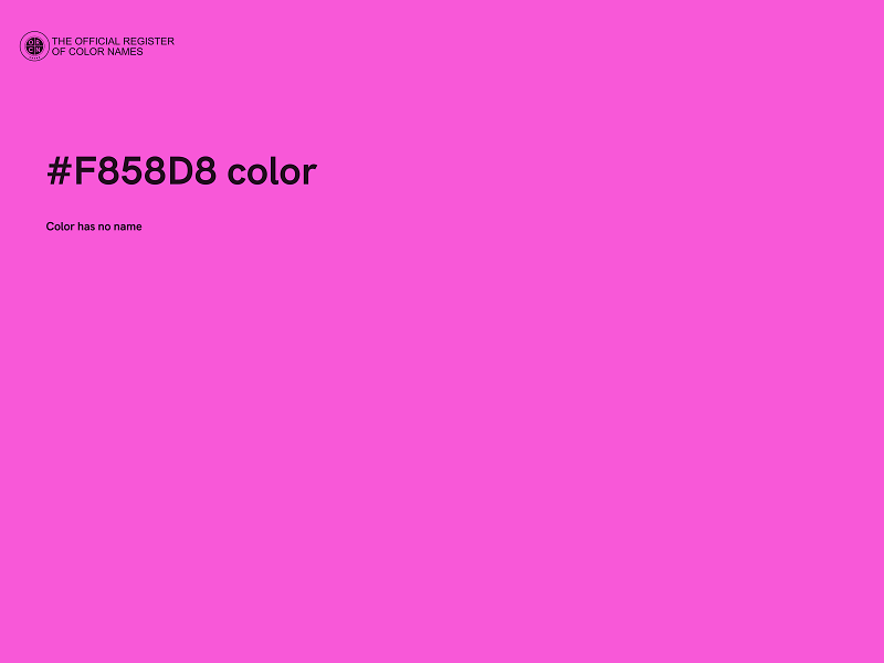 #F858D8 color image