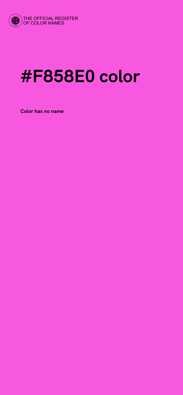 #F858E0 color image