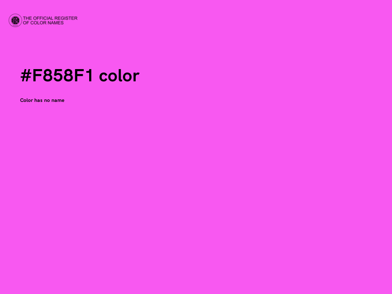 #F858F1 color image