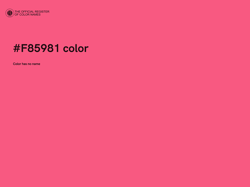 #F85981 color image