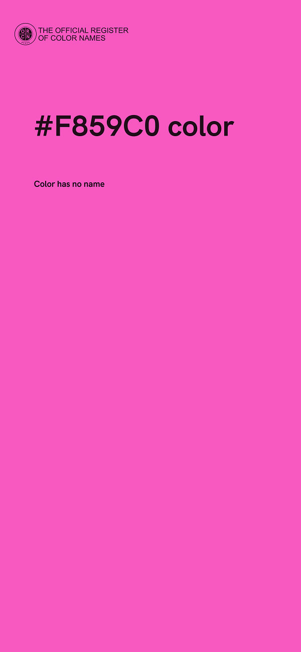 #F859C0 color image