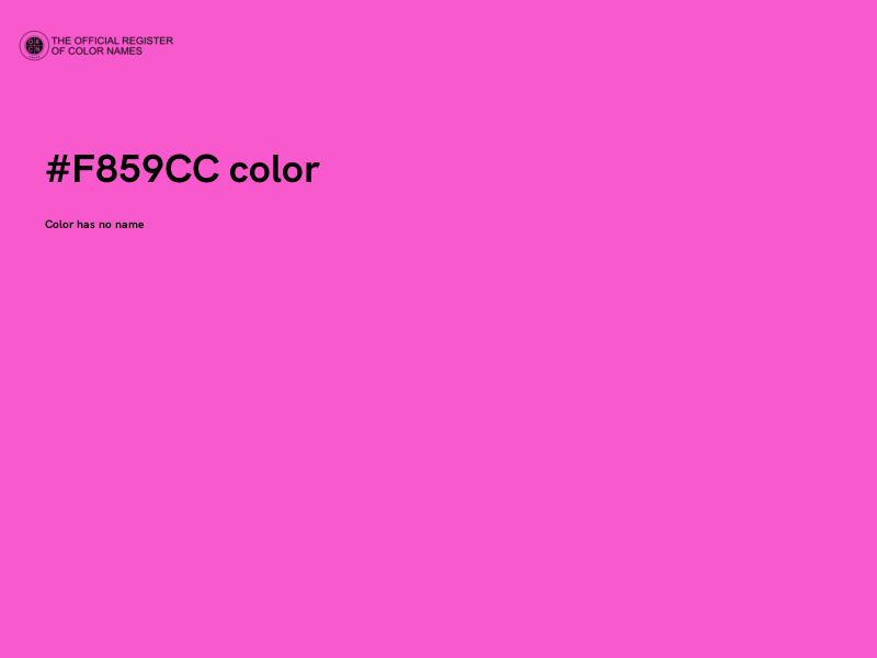 #F859CC color image