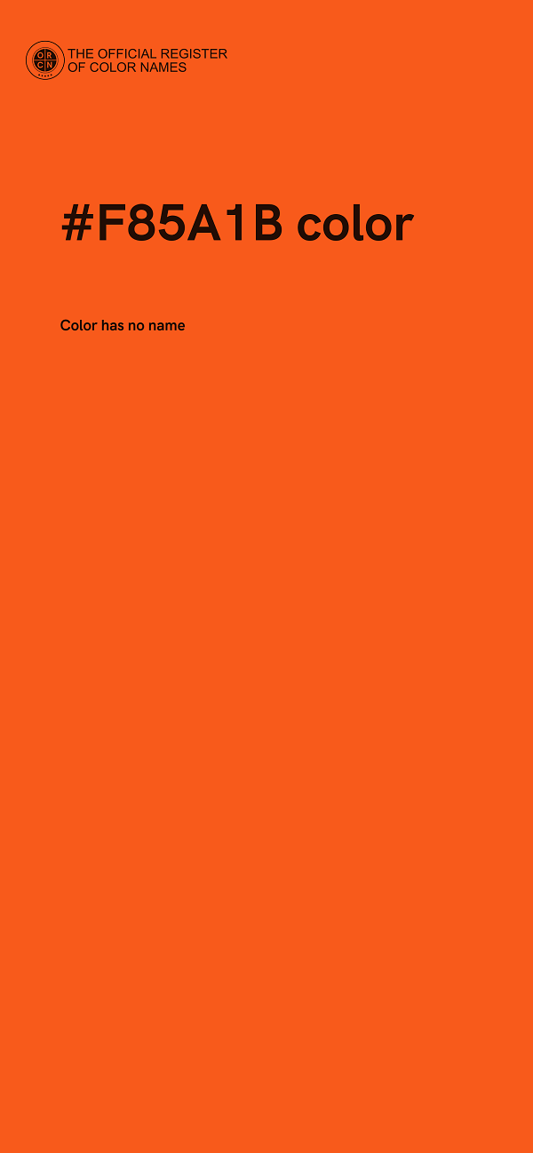 #F85A1B color image