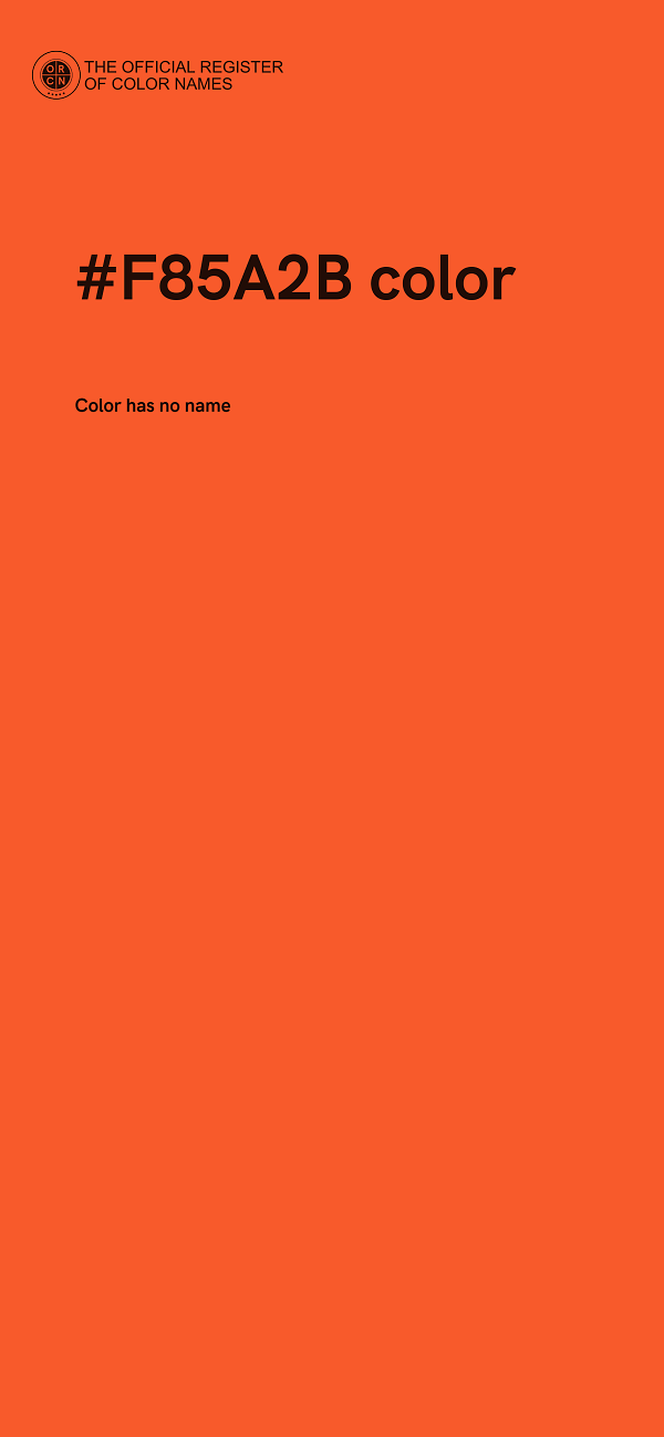 #F85A2B color image