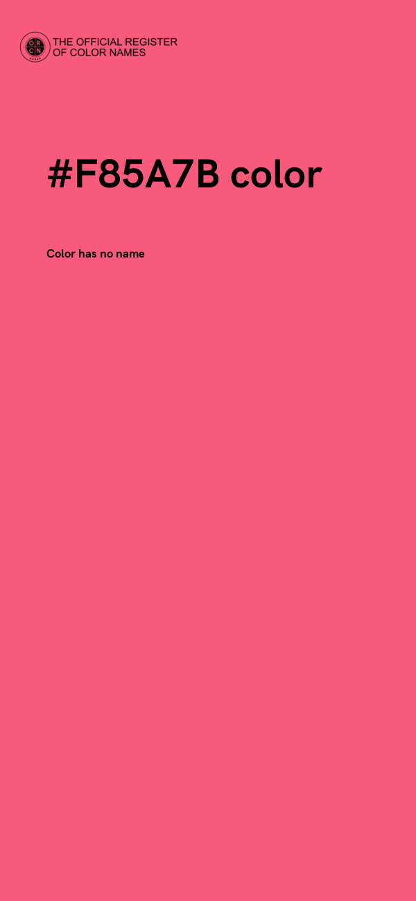#F85A7B color image