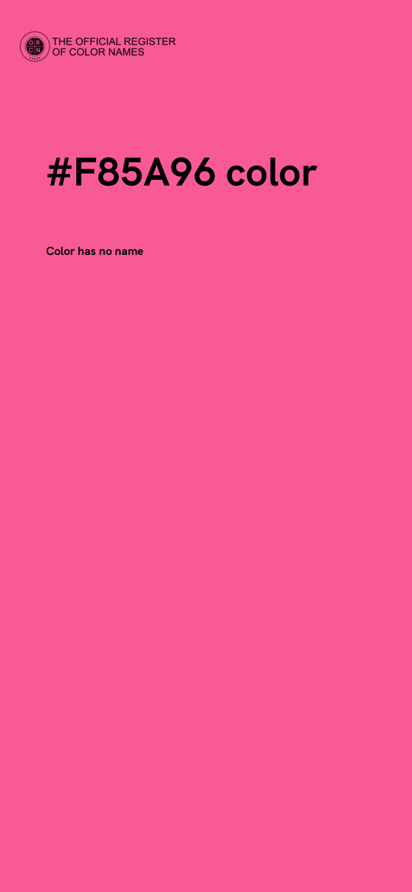 #F85A96 color image