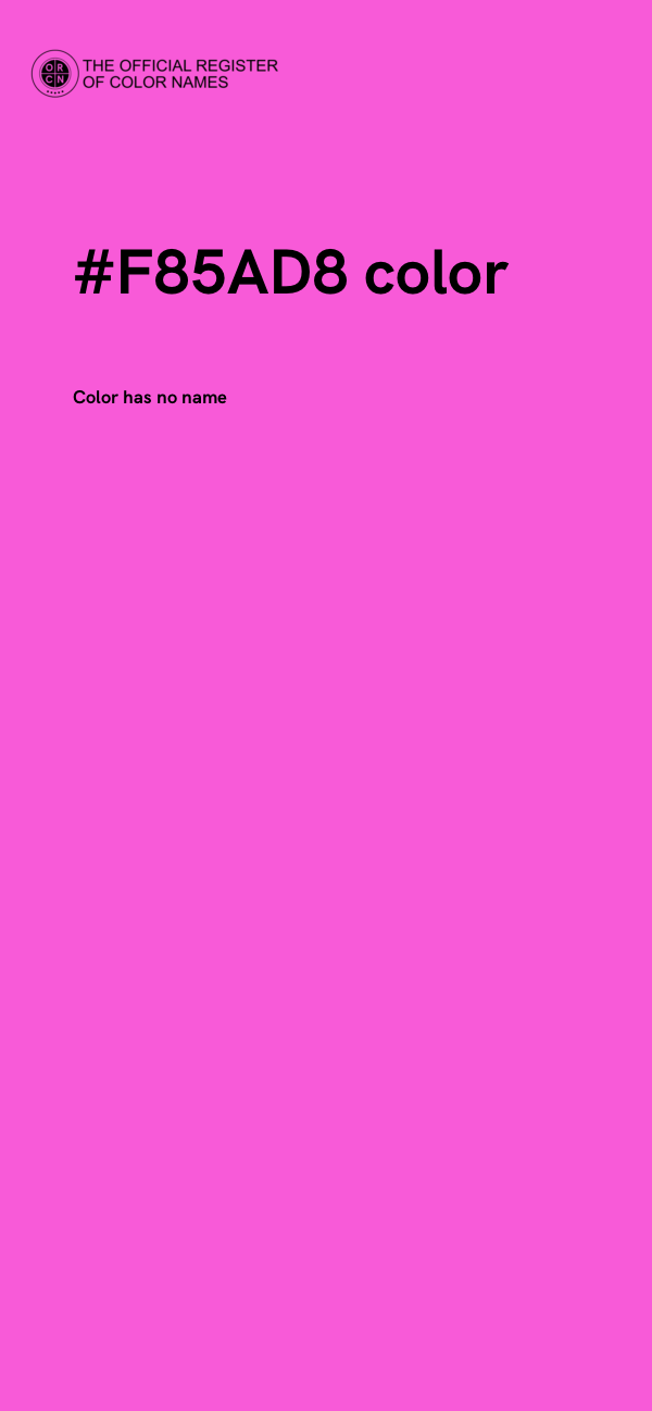 #F85AD8 color image