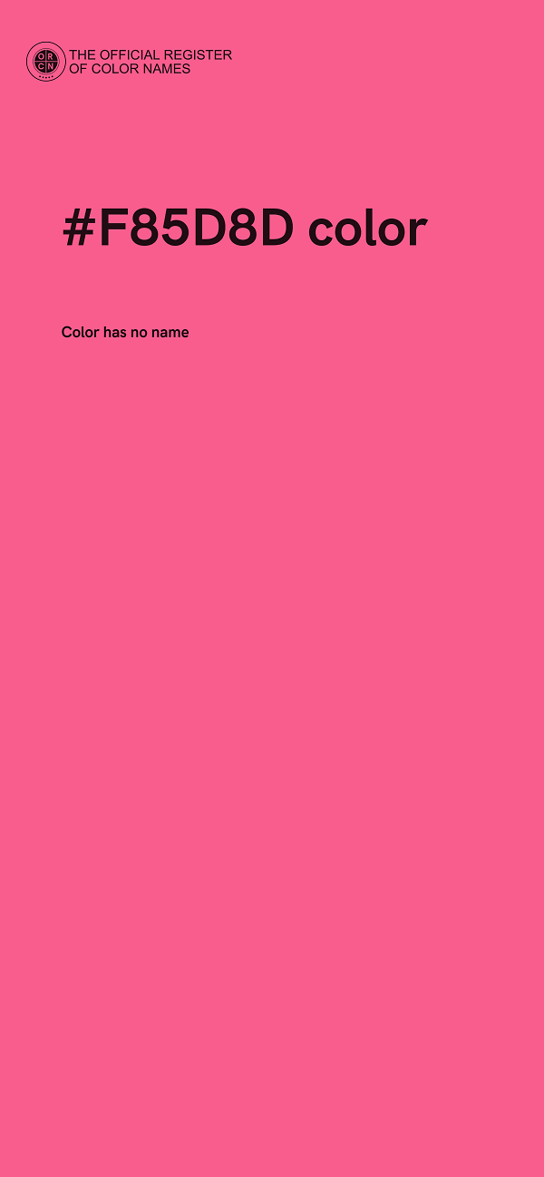 #F85D8D color image