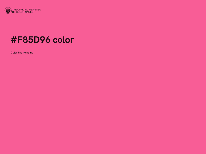 #F85D96 color image