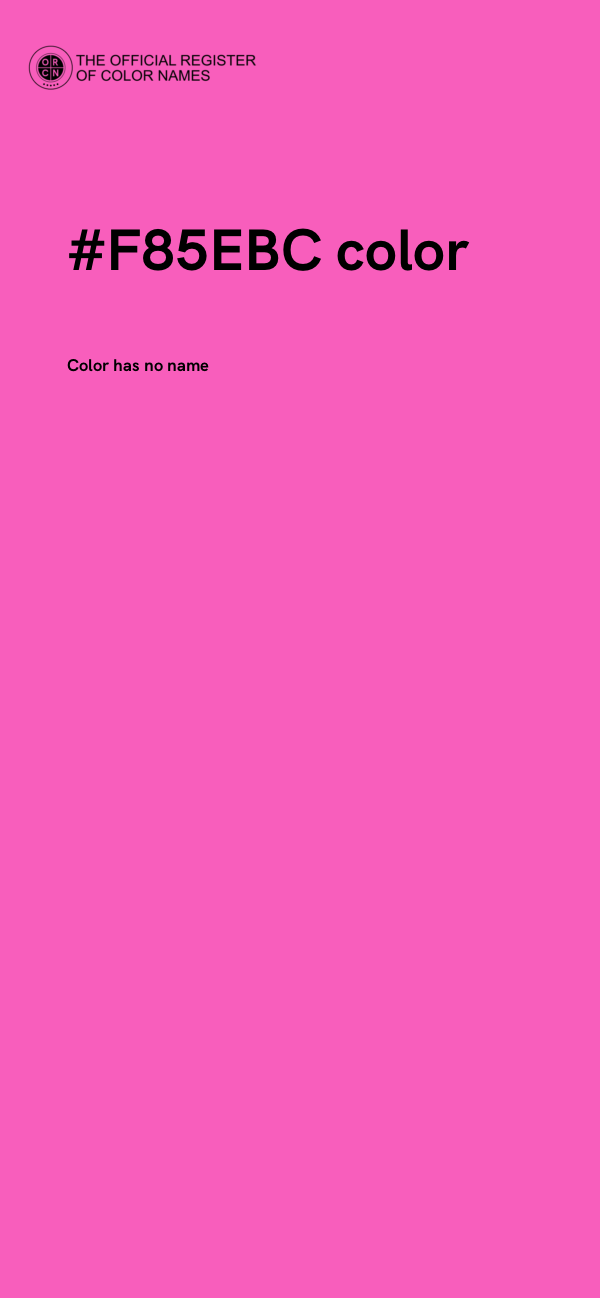 #F85EBC color image