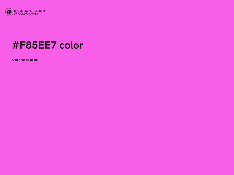 #F85EE7 color image
