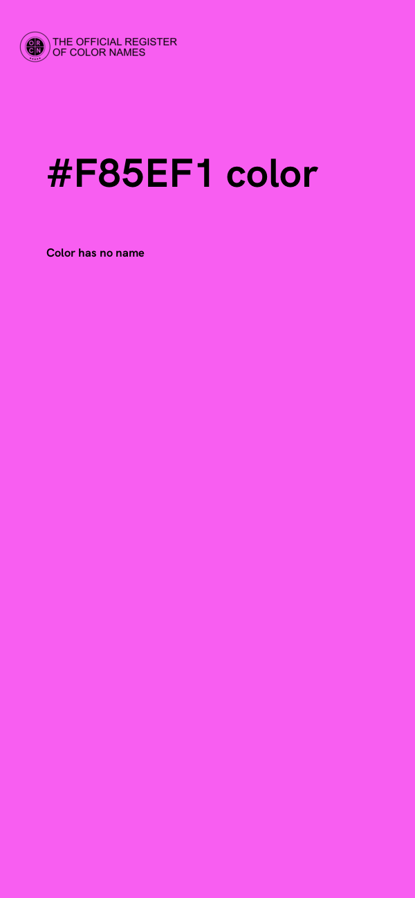 #F85EF1 color image