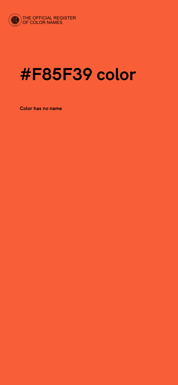 #F85F39 color image