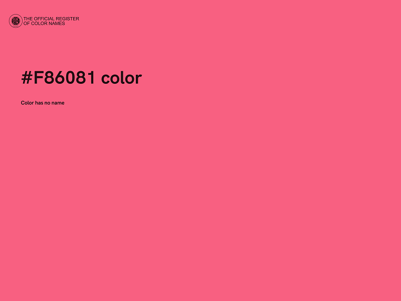 #F86081 color image