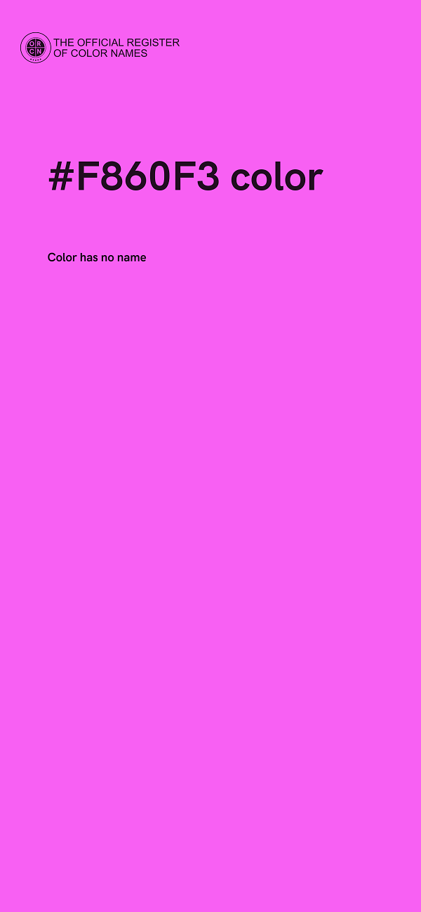 #F860F3 color image