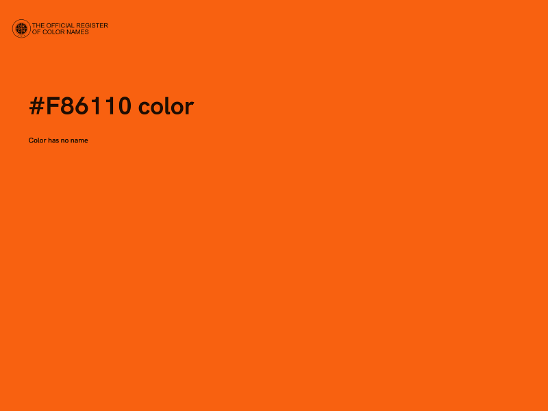 #F86110 color image