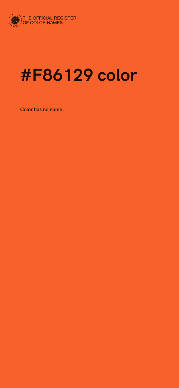 #F86129 color image