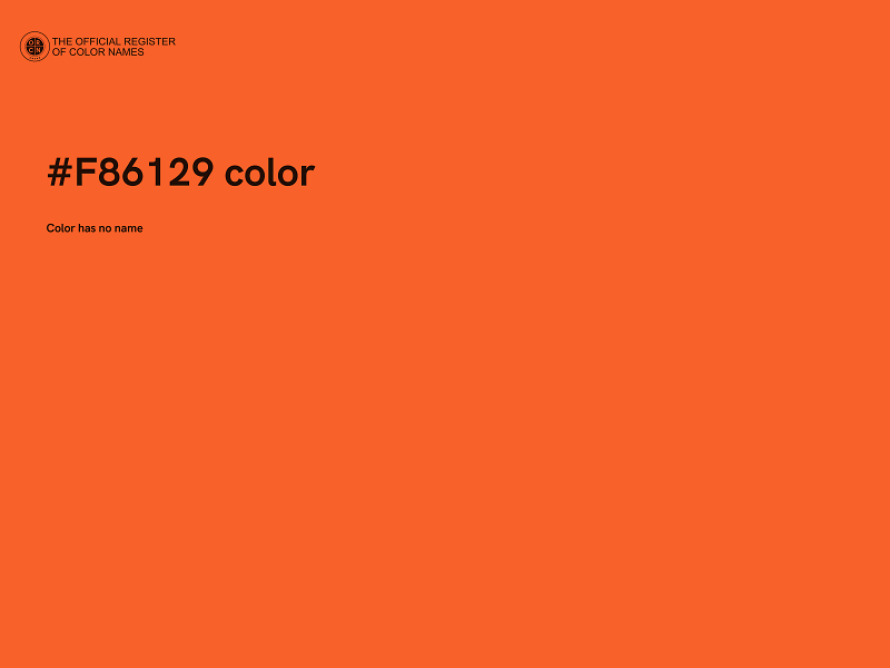 #F86129 color image