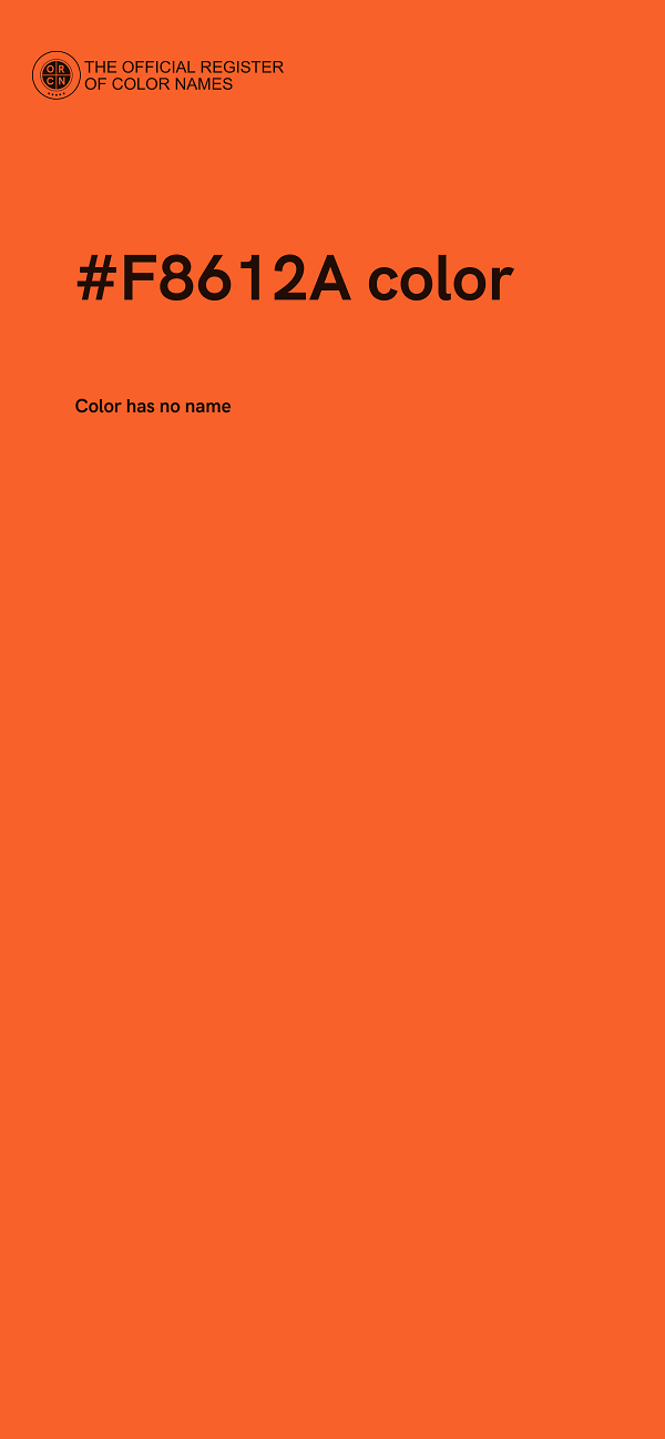 #F8612A color image