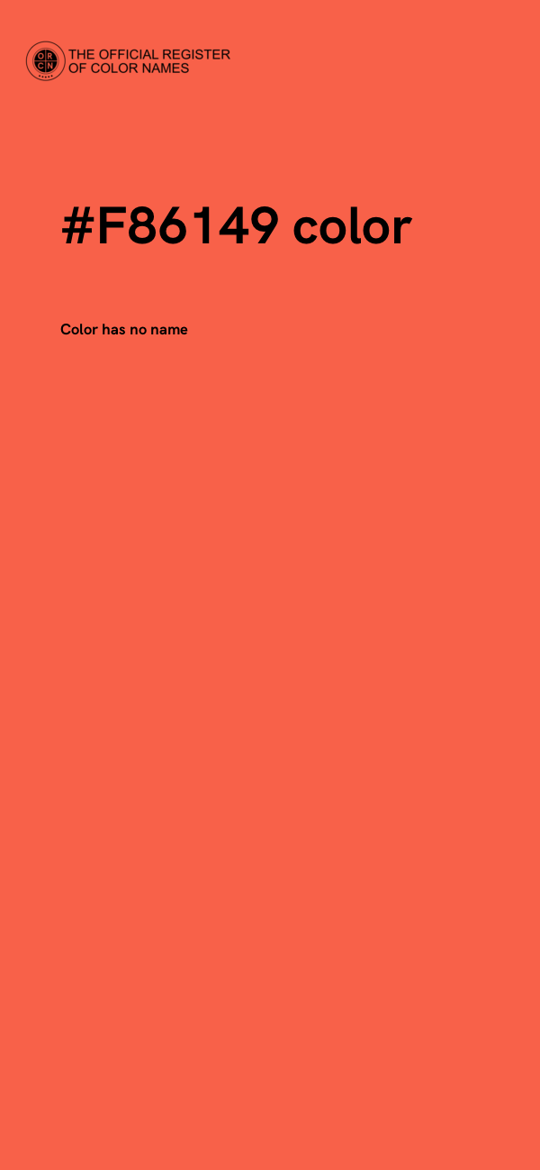 #F86149 color image