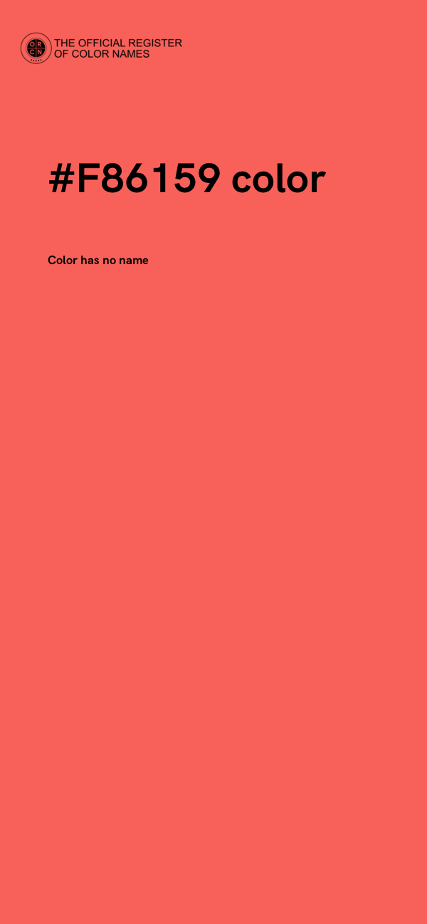 #F86159 color image