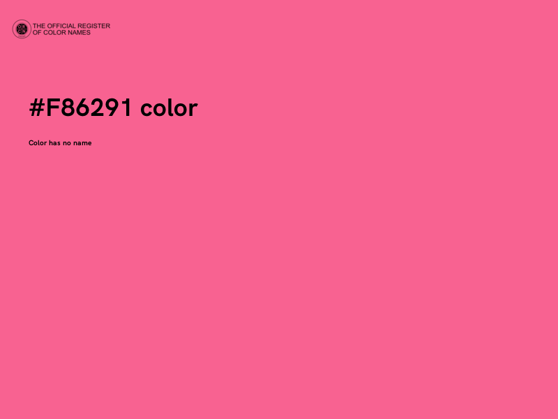 #F86291 color image