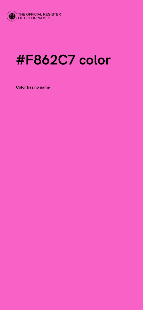 #F862C7 color image