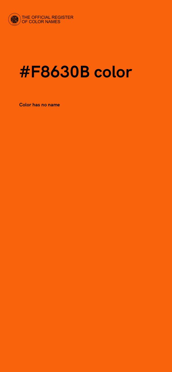 #F8630B color image