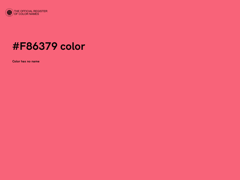 #F86379 color image