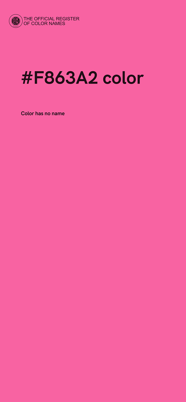 #F863A2 color image