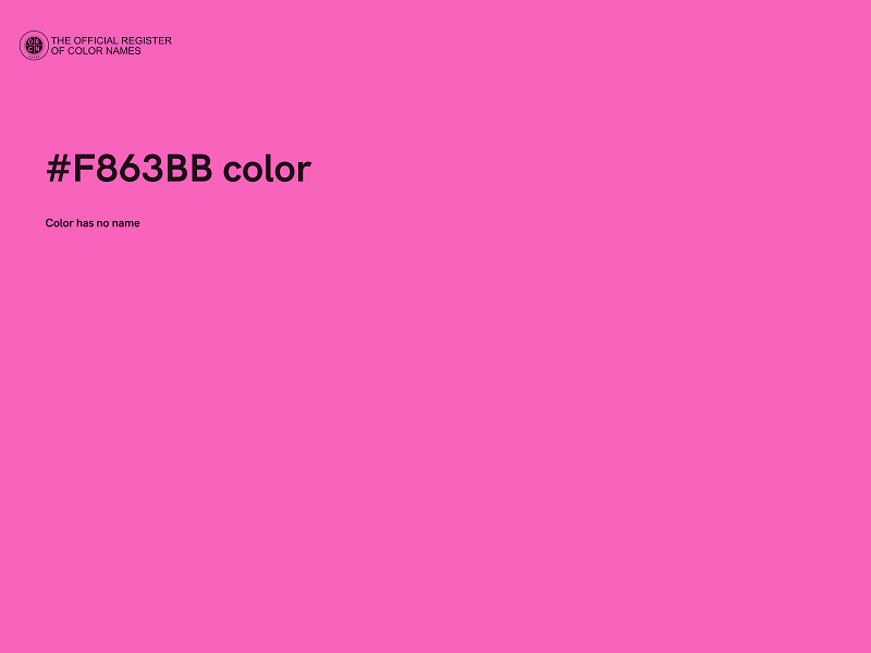 #F863BB color image