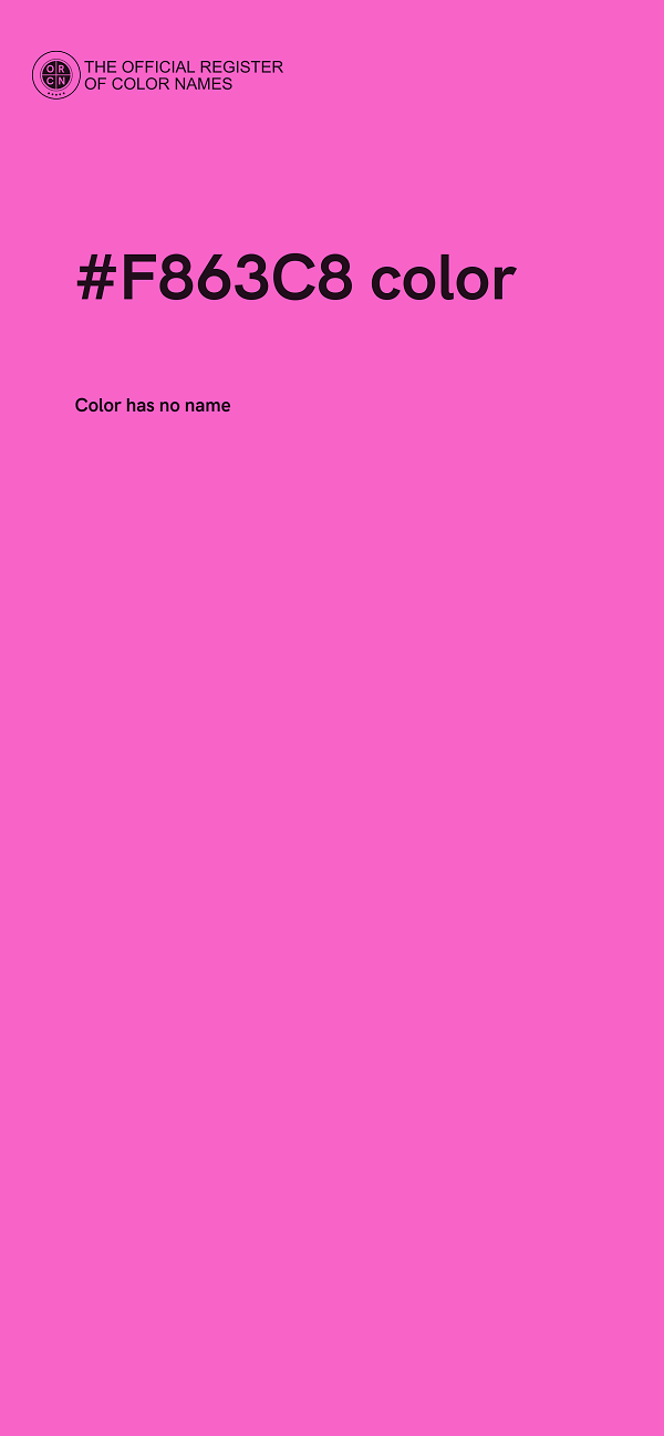 #F863C8 color image