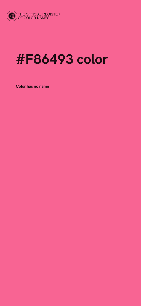 #F86493 color image