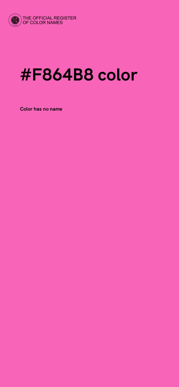 #F864B8 color image