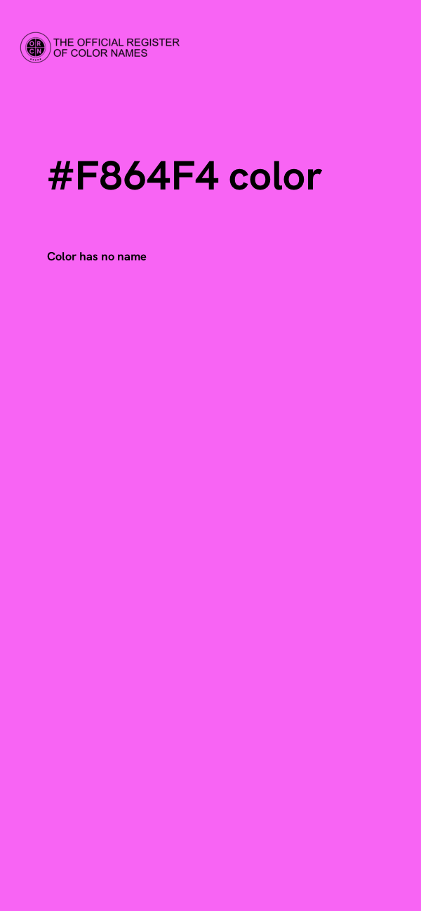 #F864F4 color image