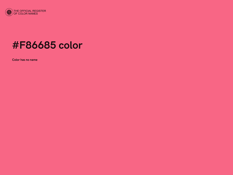 #F86685 color image