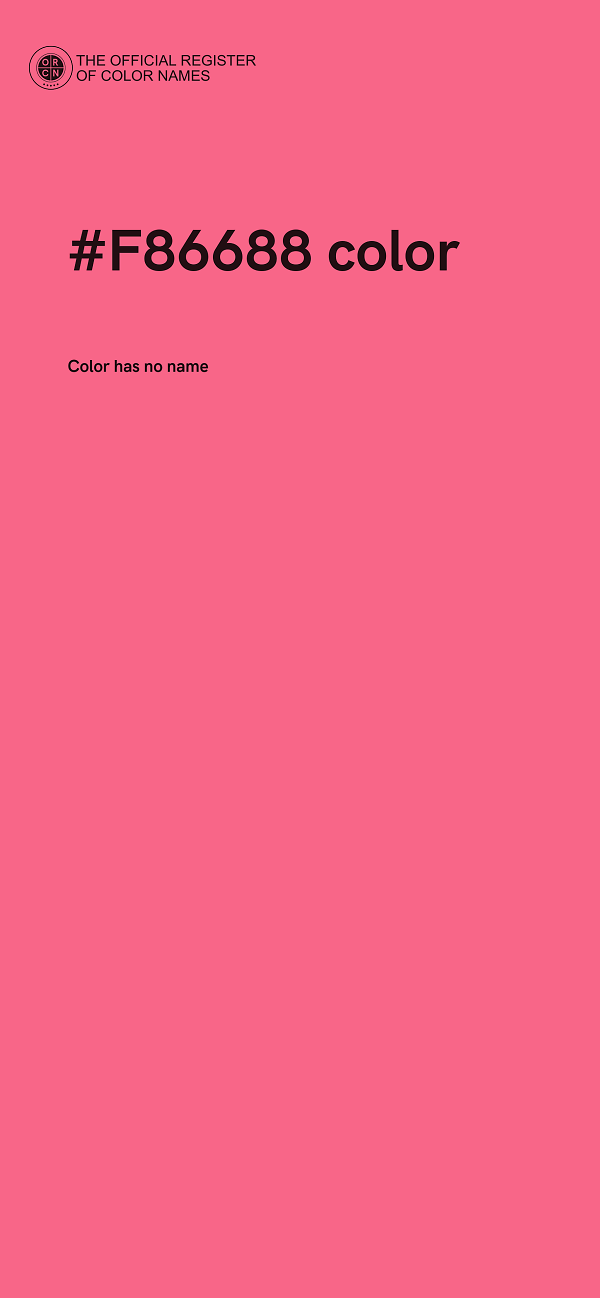 #F86688 color image