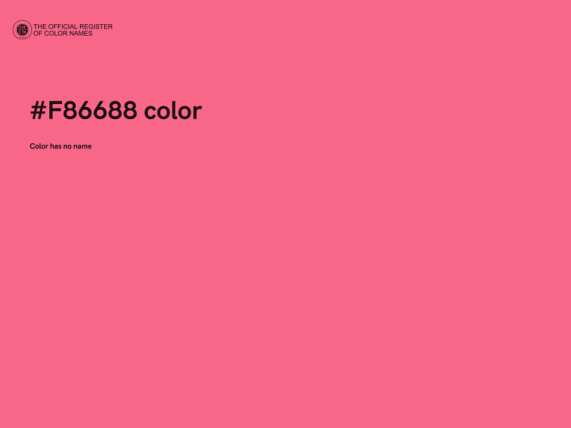#F86688 color image