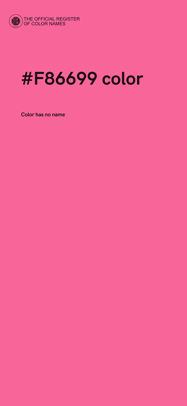 #F86699 color image