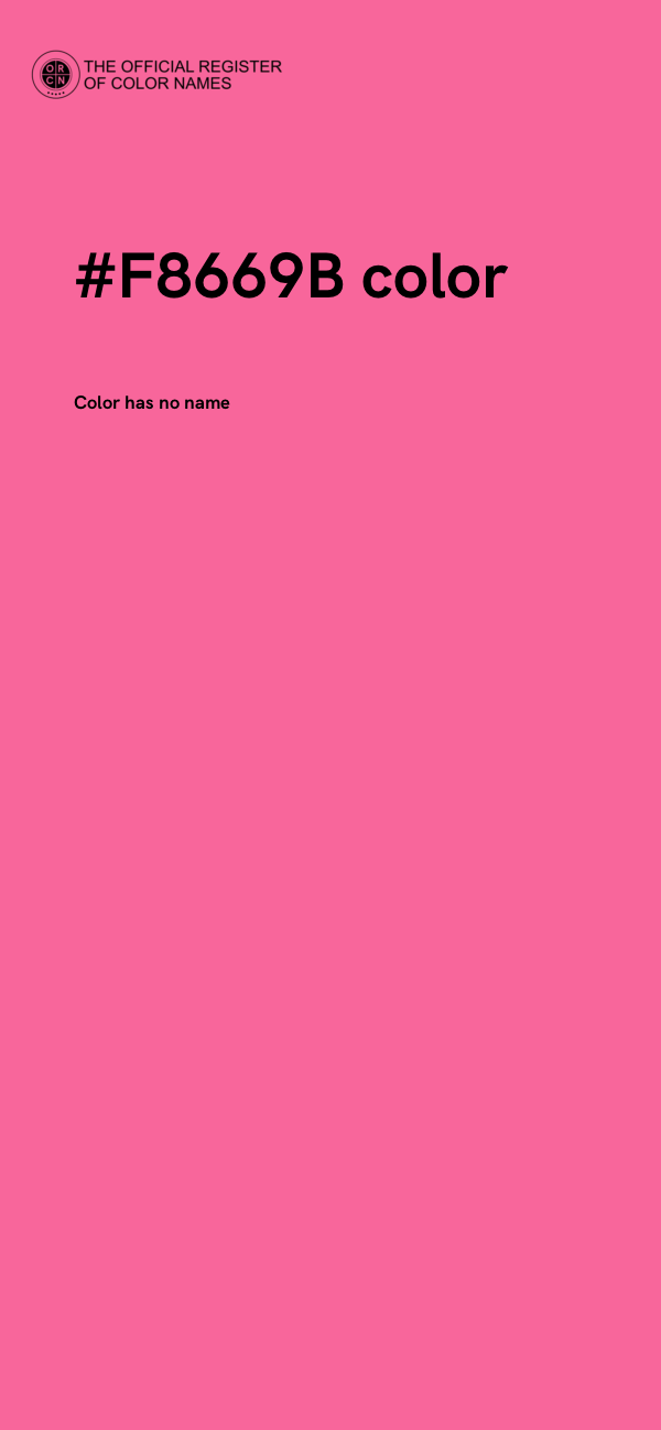 #F8669B color image
