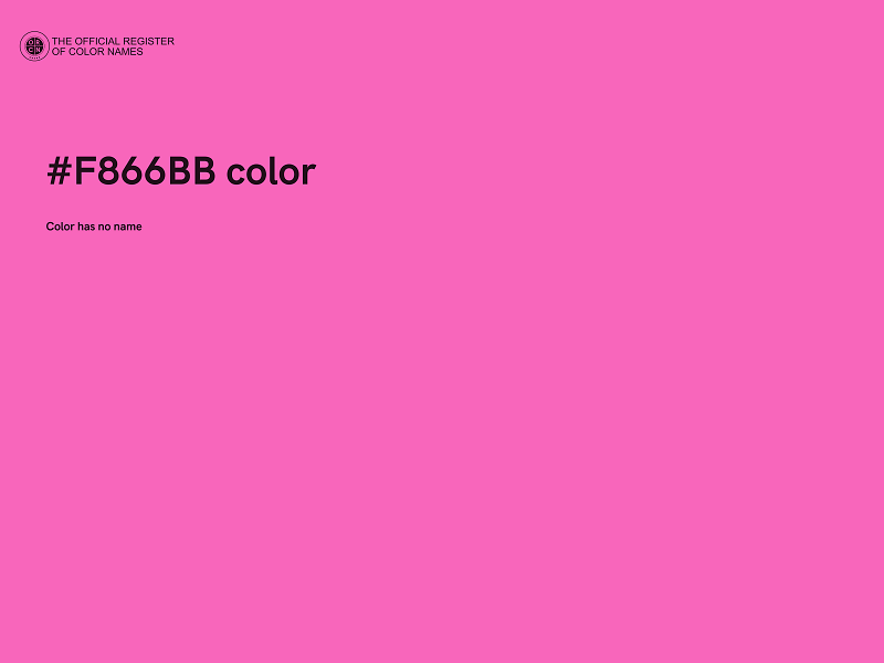 #F866BB color image