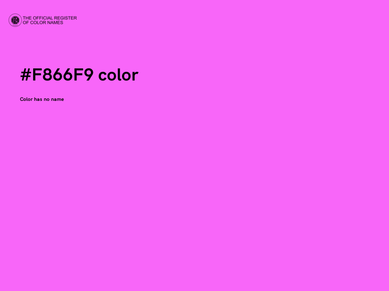 #F866F9 color image
