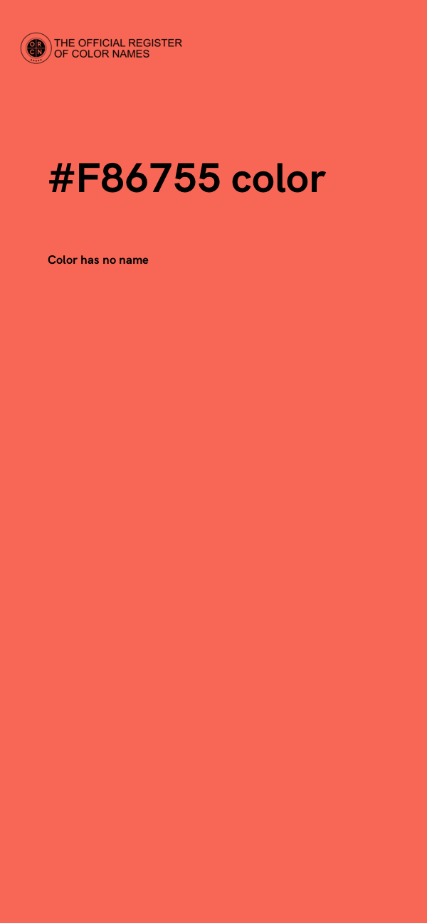 #F86755 color image