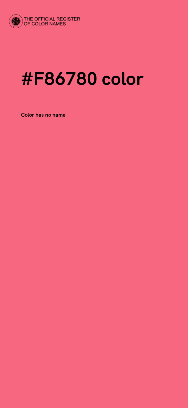 #F86780 color image
