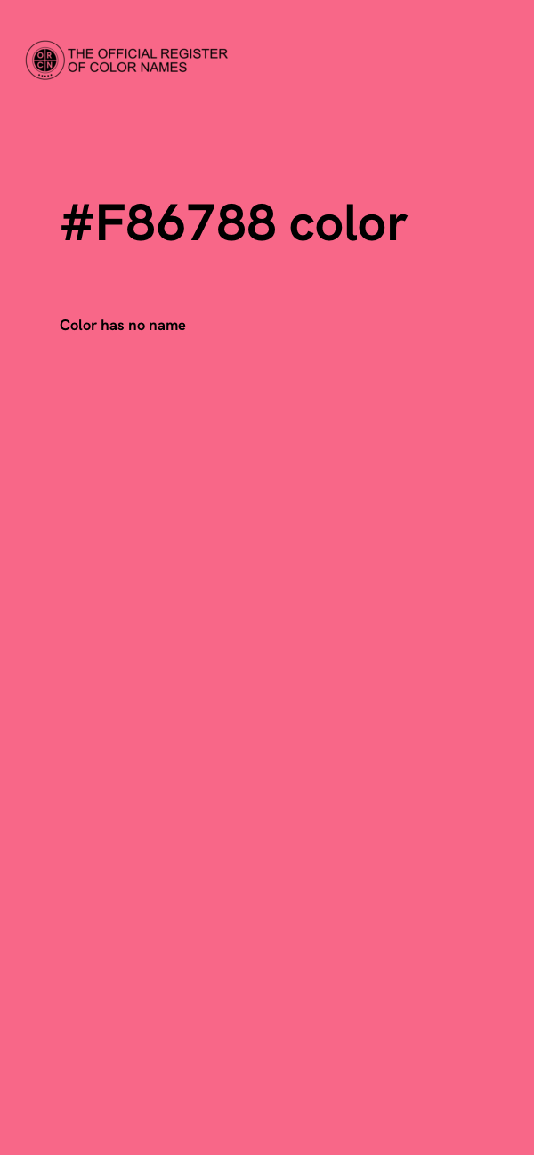 #F86788 color image