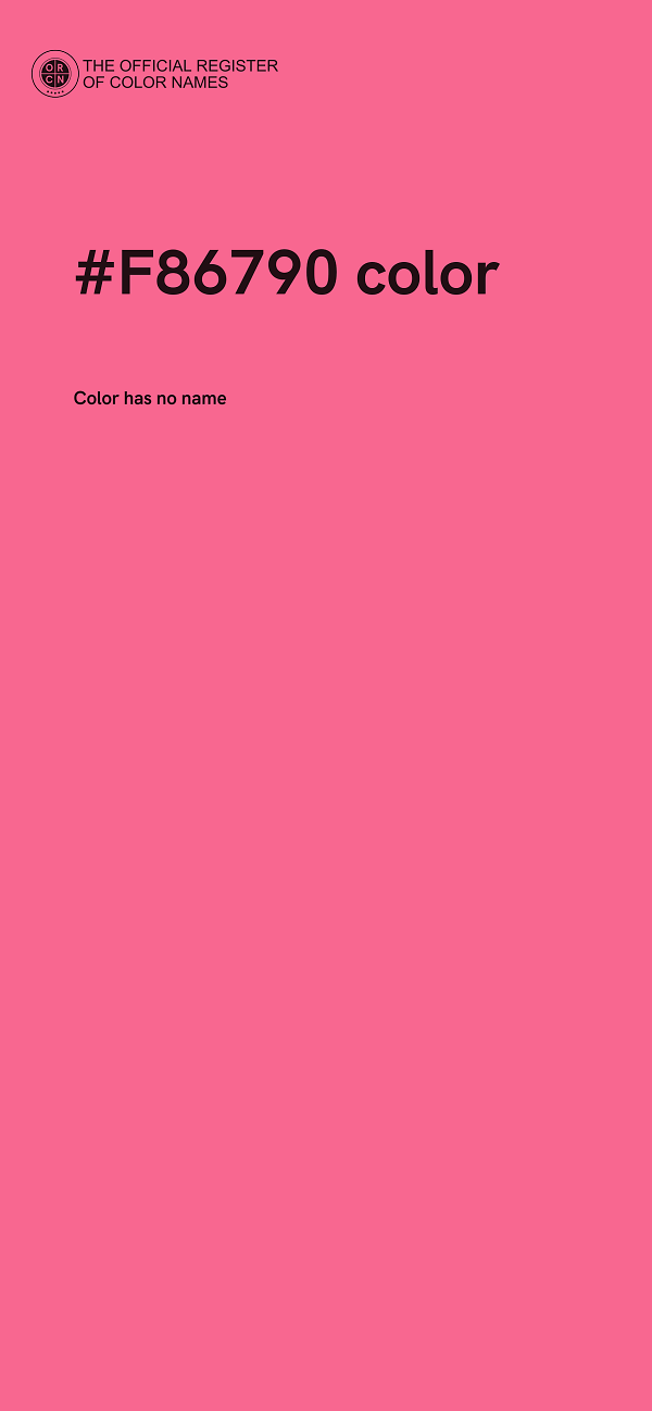 #F86790 color image