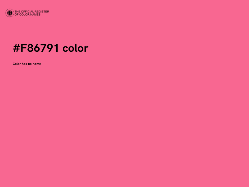 #F86791 color image