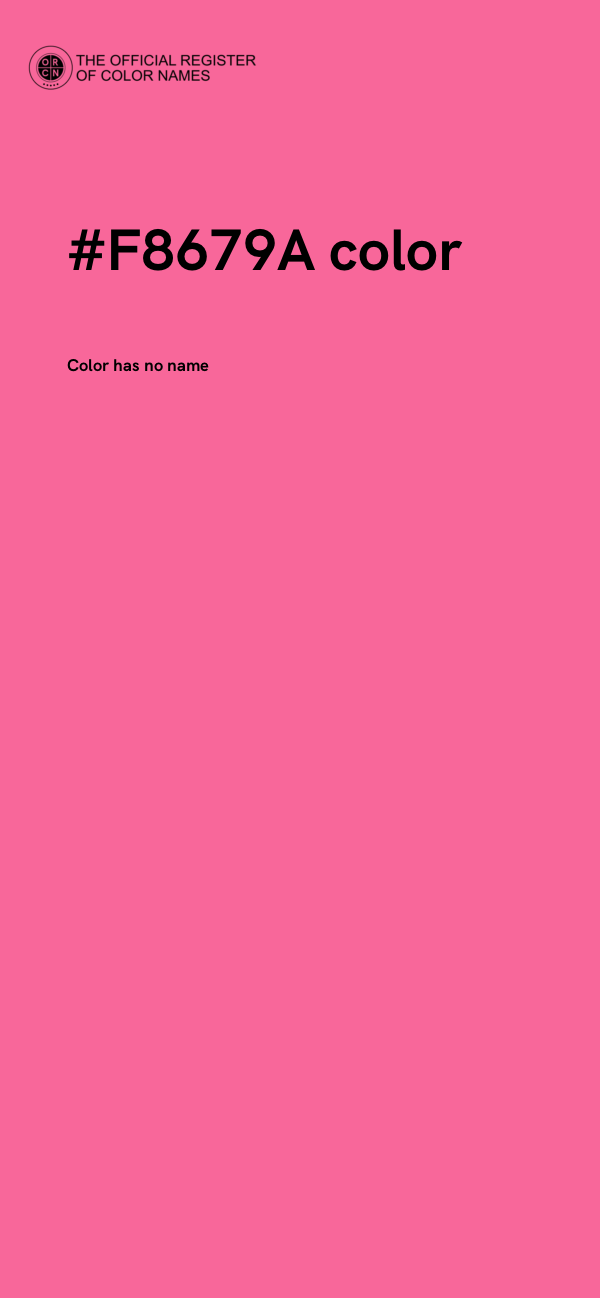 #F8679A color image