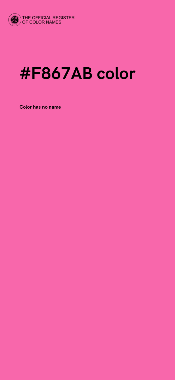 #F867AB color image