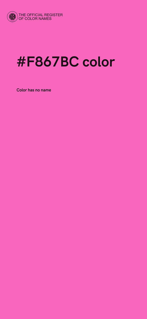 #F867BC color image